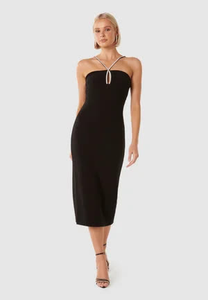 Forever_new Jennifer Diamante Bodycon Dress - Robe de soirée - black 