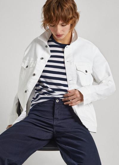 Pepe_jeans Veste En Denim Coupe Boyfriend 