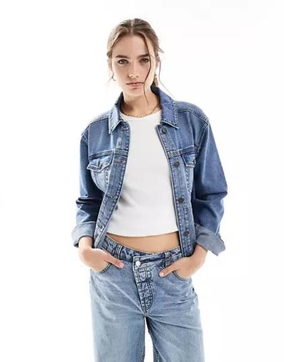 Hollister  - Veste en jean - Bleu moyen délavé 