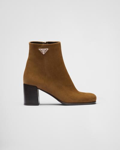 Prada Bottines en veau velours 