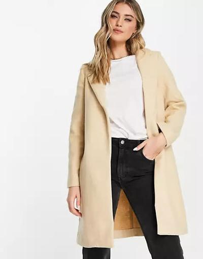 Stradivarius  - Manteau ajusté - Beige 