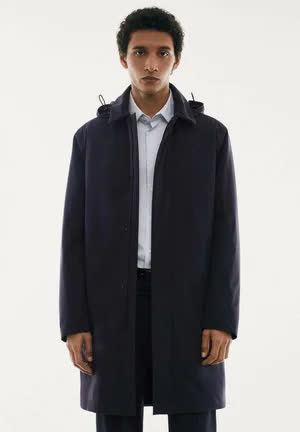 Mango Edgy - Manteau d'hiver - marineblauw 