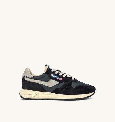 Autry Sneakers Reelwind Bas En Nylon Et Suede Noir 