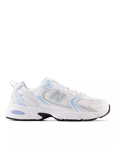 New_balance  - 530 - Baskets - Blanc et bleu clair 