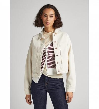 Pepe_jeans   															 					Veste beige Foxy 