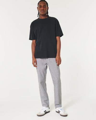 Hollister Slim Straight Linen Blend Pull-On Pants 