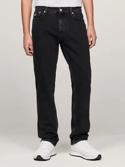 Tommy_hilfiger Jean droit coupe standard Ryan noir délavé 