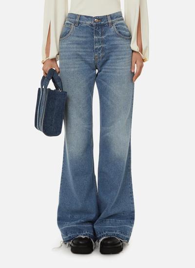 Chloe Bottes Owena en cuir  | Noir 