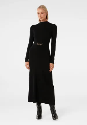 Forever_new Brielle Fit And Flare Dress - Robe pull - black 