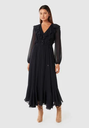 Forever_new Lana Ruffle Neck - Robe de soirée - navy 