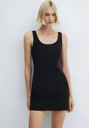 Mango Bengala - Robe de jour - zwart 