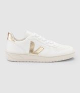 Veja Baskets V-10 Chromefree Cuir Extra White Platine 