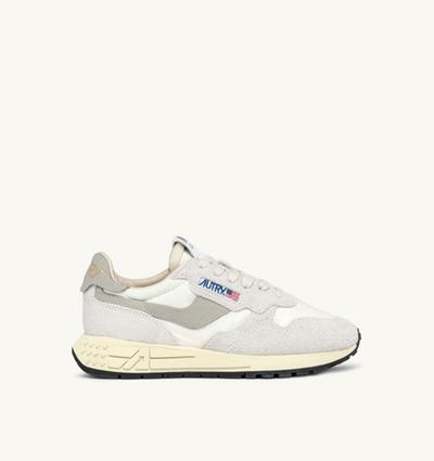 Autry Sneakers Reelwind Bas En Nylon Et Suede Beige 