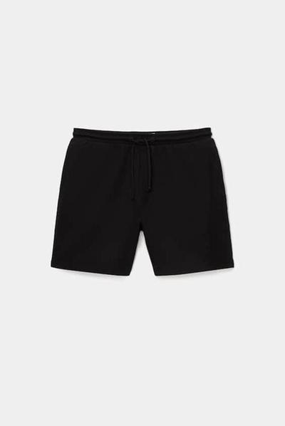 Pull_and_bear Short jogging en maille 