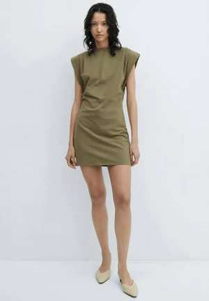 Mango Dates - Robe de jour - kaki 