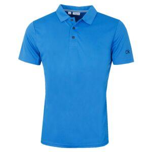 Calvin_klein  Mens 2024 Ck Central Sleeve Logo Wicking Golf Polo Shirt 