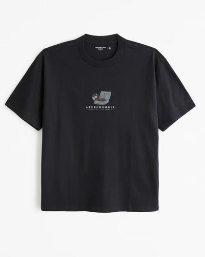 Abercrombie Print Graphic Logo Tee 