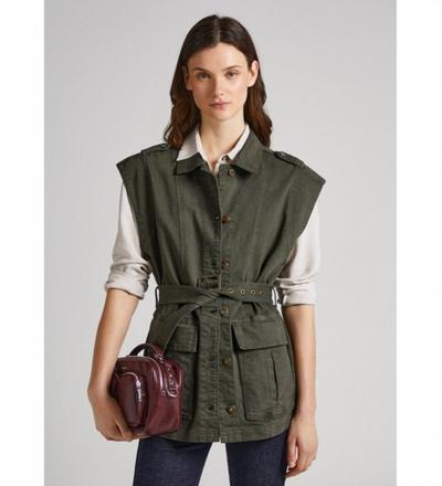 Pepe_jeans   															 					Veste Jolina verte 