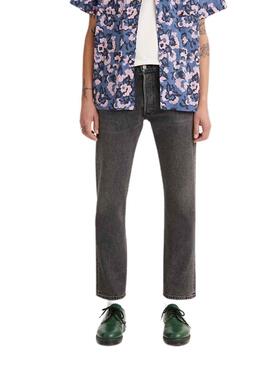 Levis Pantalon Jeans  501 Crop Gris Homme 