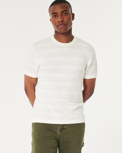 Hollister Relaxed Sweater-Knit Crew T-Shirt 