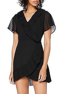 Glamorous Black Wrap Dress Robe Femme 