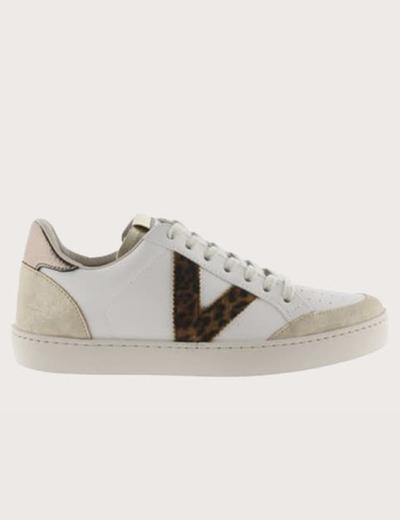 Victoria Baskets Basses Cuir Berlin  Brillant Logo LÉOPARD 