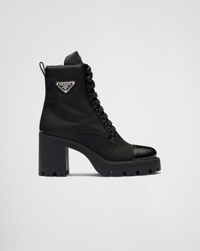 Prada Bottines en Re-Nylon et cuir 