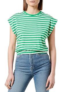 Only Onlmay S/S Cropped Top Box Jrs Haut, Vert Kelly, M Femme 