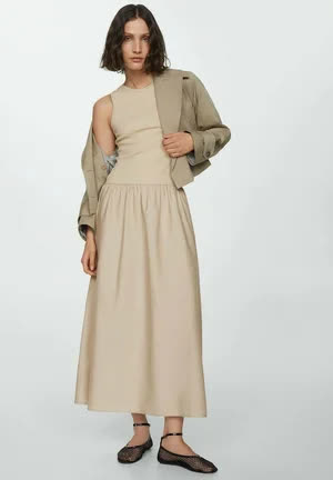 Mango Robe longue - sand 