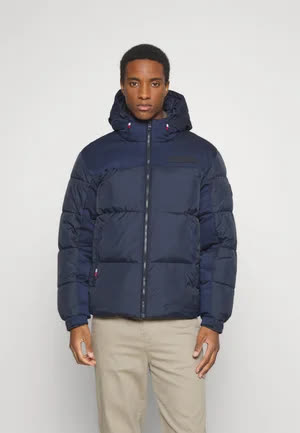 Tommy_hilfiger New York Hooded Jacket - Manteau court - desert sky 