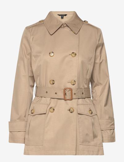 Lauren_ralph_lauren Double-Breasted Cotton-Blend Trench Coat 