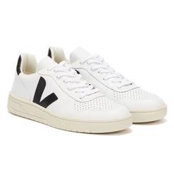 Veja  v-10 womens extra white / black trainers 