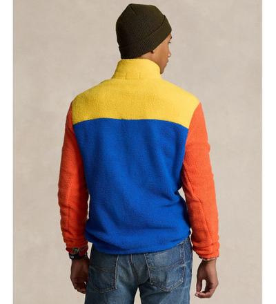 Ralph_lauren Polo   															 					Brushed fleece jumper yellow, blue 