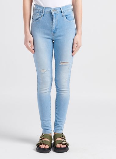 Levis 720 Hirise Super Skinny - Jean skinny taille haute en coton mélangé 