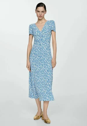 Mango Poma - Robe de jour - blu 
