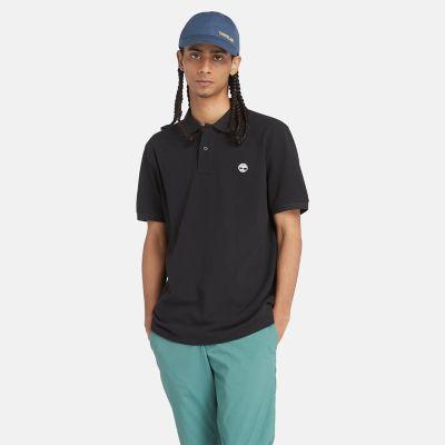 Timberland Polo en piqué Millers River pour homme en noir 