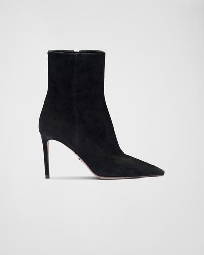 Prada Bottines à talon haut en veau velours 