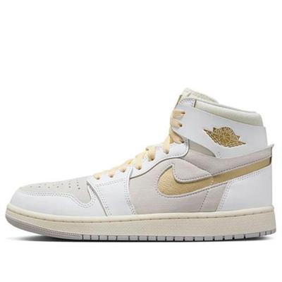 Jordan Air Jordan 1 Zoom Cmft 2 'White Metallic Gold Grey' 