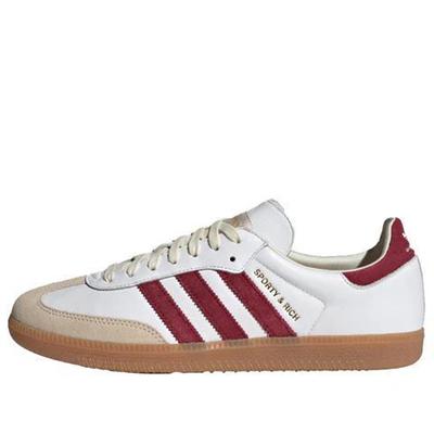 Adidas  x Sporty & Rich Samba Og 'White Collegiate Burgundy' 