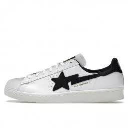 Adidas  Superstar 80s Bape White Black 