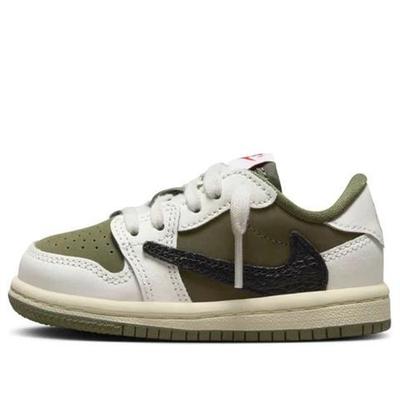 Jordan (TD) Air Jordan 1 Retro Low Og Sp x Travis Scott 'Medium Olive' 