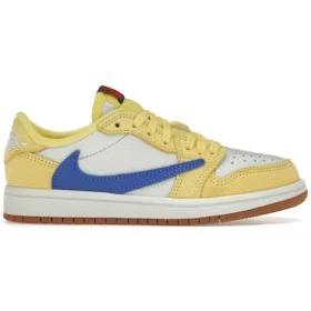 Jordan Jordan 1 Low rétro Og Sp Travis Scott jaune canari (enfant) 