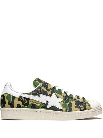Adidas x Bape Superstar ''Green Camo'' sneakers 