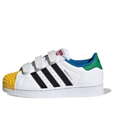 Adidas (PS)  Lego x Superstar Cf J 'White Yellow Green' 