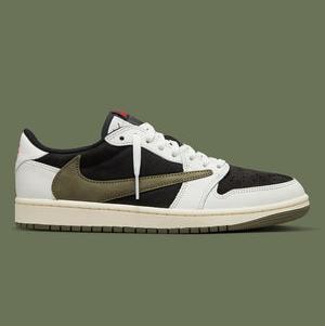 Jordan Jordan 1 Retro Low Og Sp Travis Scott Olive 