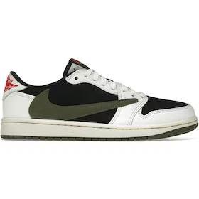 Jordan Jordan 1 basse rétro originale projet spécial Travis Scott coloris vert olive (femme) 
