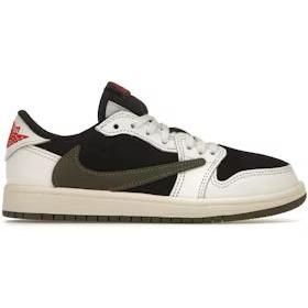 Jordan Jordan 1 basse rétro originale projet spécial Travis Scott coloris vert olive (enfant) 